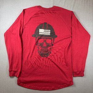NWT Ariat Rebar Strong Roughneck T-Shirt Medium Long Sleeve Skull Hard Hat